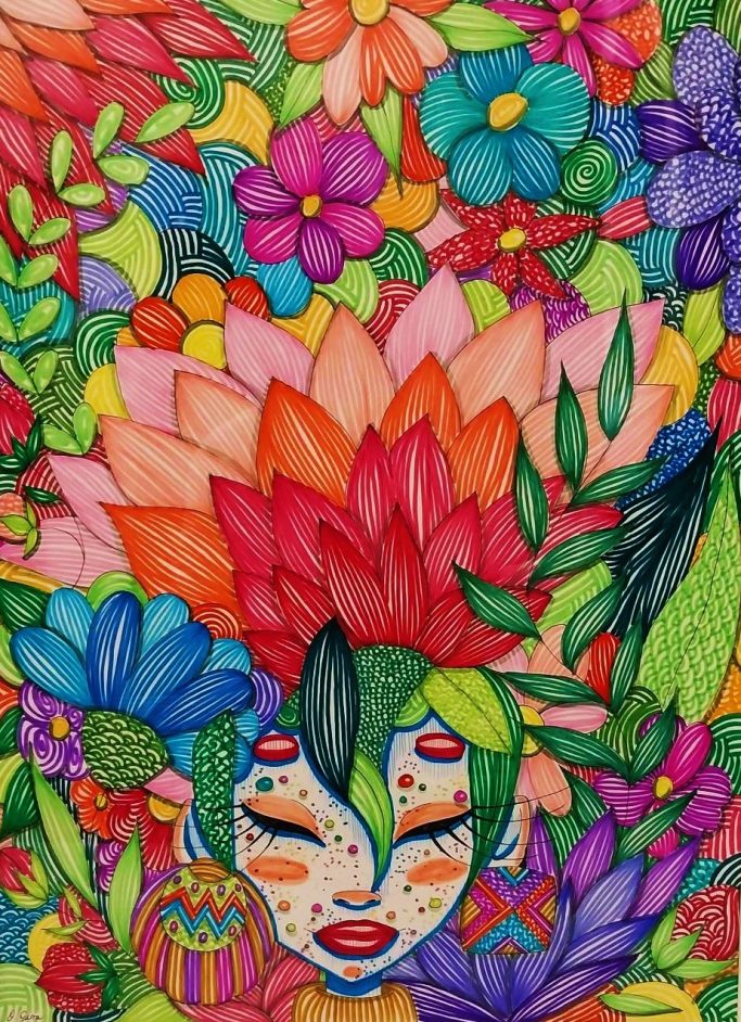 La que reina el jardín sagrado