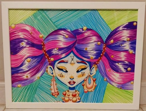 La del cabello cósmico